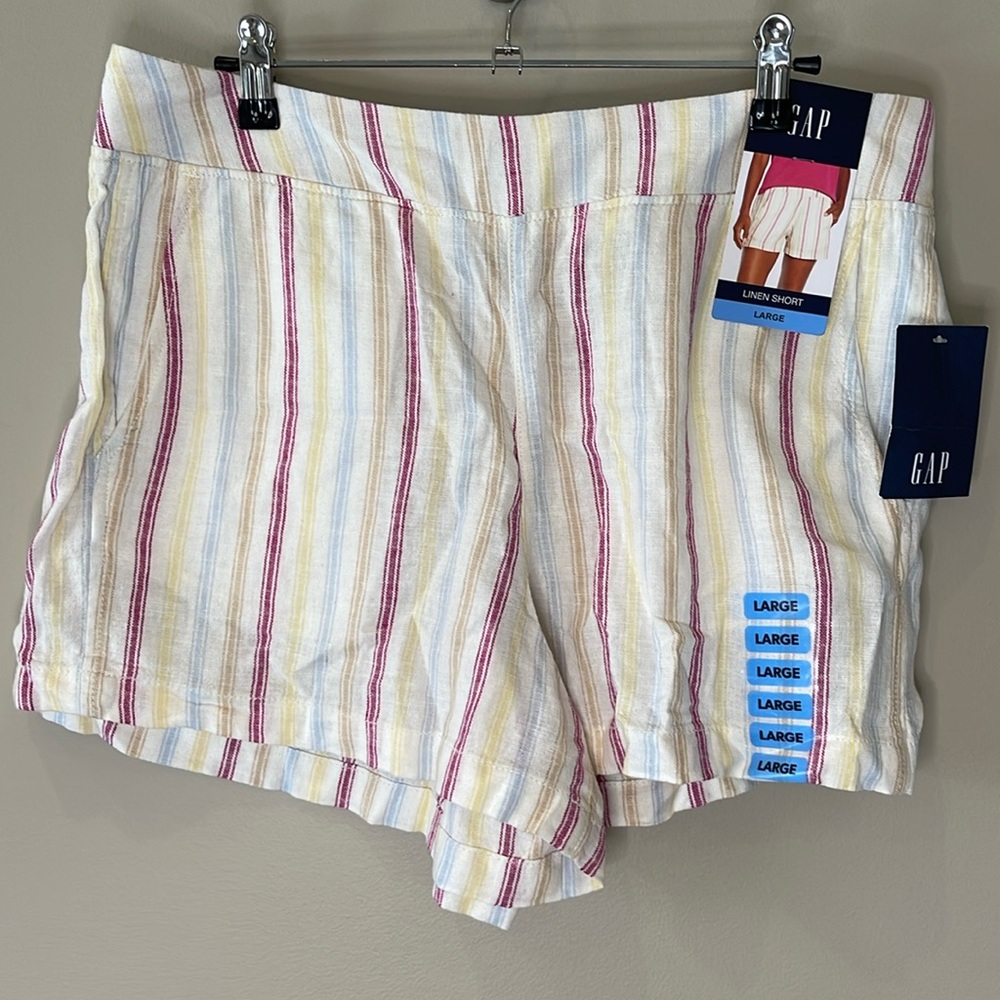 NWT Gap Linen Shorts, Size Women’s Large